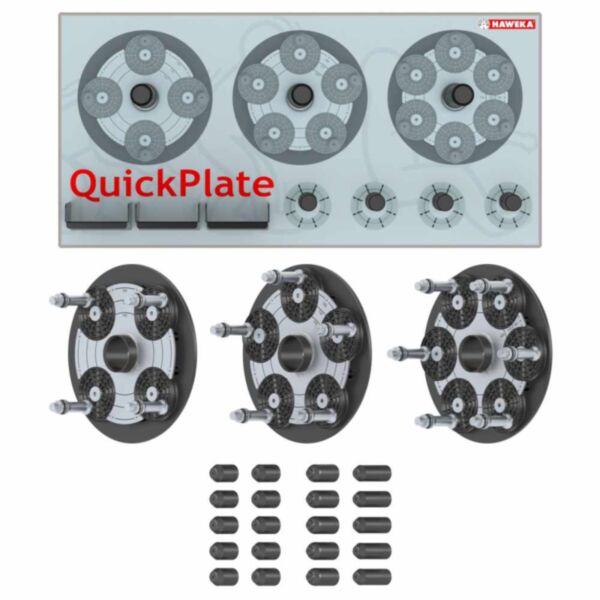 Zestaw Płyt HAWEKA QuickPlate V 4-,5-,6-bolcowych
