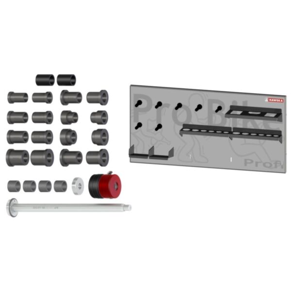 HAWEKA ProBike III doposażenie, 19mm wałek, QuickFix, zestaw tulejek