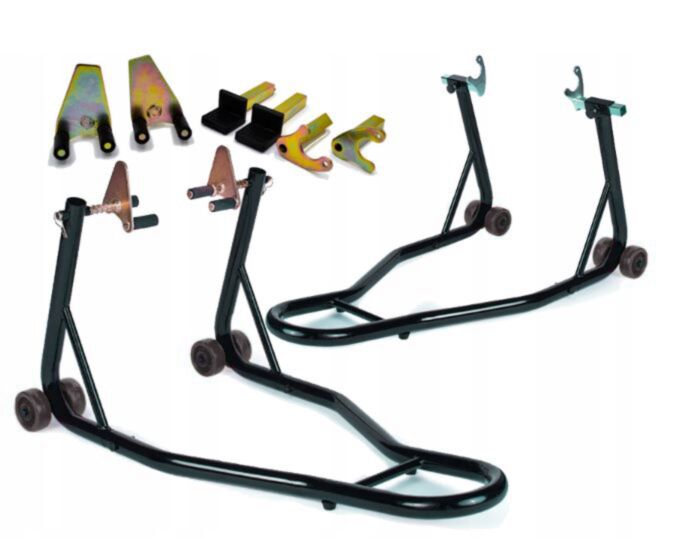 Podnośnik/stojak na motocykl  – przód i tył (2 sztuki) KOMPLET