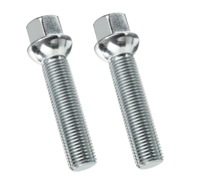 Śruba do felg kół M14x1,5 55mm, kula, K17, 2 szt.