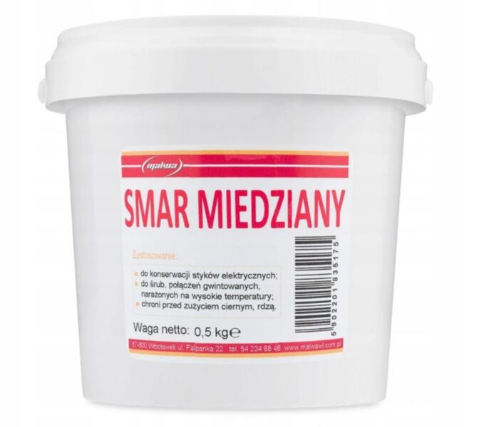 Pasta Miedziana Smar Miedziany do hamulców 0,5 kg
