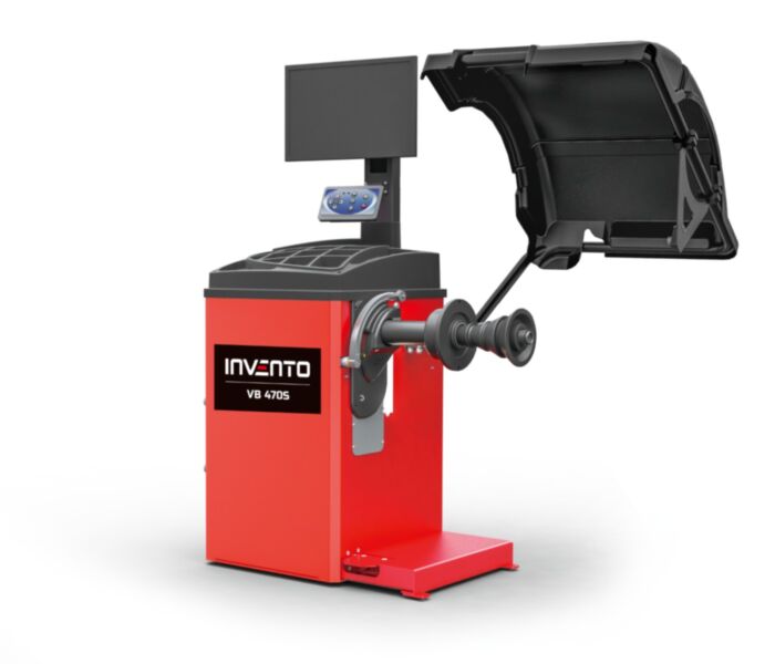 INVENTO VB 470S - Wyważarka do kół aut osobowych z hamulcem, monitorem LCD i sonarem (3D)
