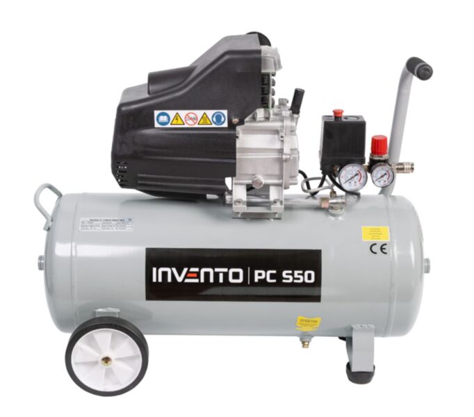 Sprężarka tłokowa olejowa INVENTO 50 litrów, 8 bar, 230V, 175 l/min