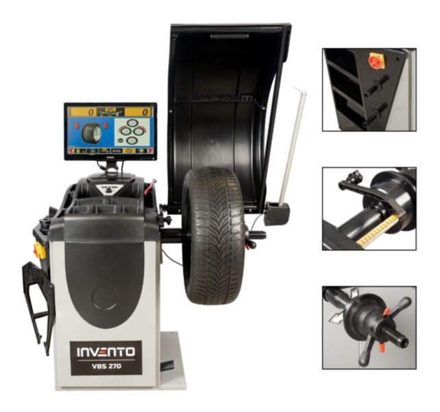 INVENTO VBS 270 - Wyważarka automatyczna do aut osobowych 3D laser