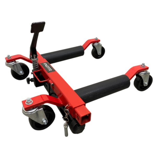 Wózek transportowy (rolki manewrowe) z podnośnikiem hydraulicznym pod koła samochodu, udźwig 750kg