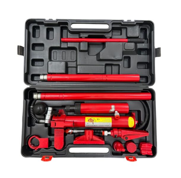 Rozpierak hydrauliczny / siłownik blacharski 10t + akcesoria (żabka, adaptery)