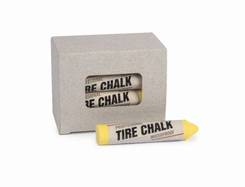 Kreda / marker do opon żółta gruba PROFI, 17 mm - 1 sztuka