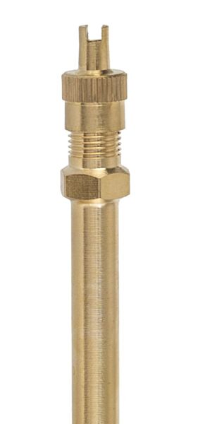 Przedłużka do zaworów, wentyli metalowa długość125 mm 