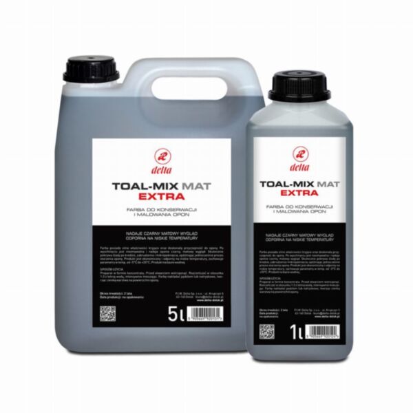 Farba do opon / czernidło TOAL MIX EXTRA MAT , 5 l - koncentrat