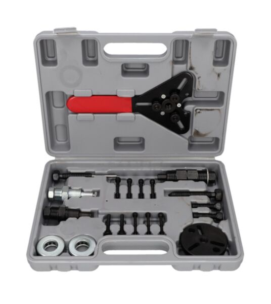 Ściągacz sprzęgła sprężarki klimatyzacji, zestaw 23 el.