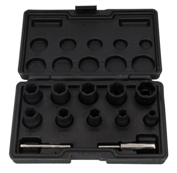 Zestaw nasadek do odkręcania uszkodzonych śrub - 10 elementów