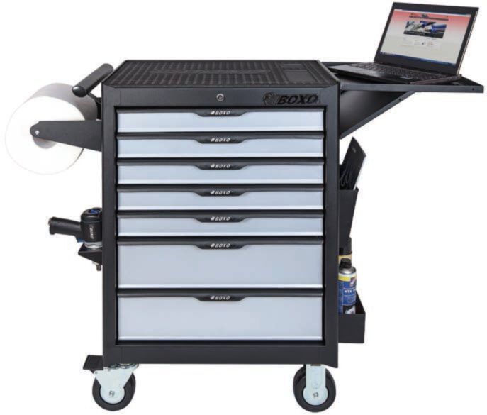 Wózek warsztatowy BOXO 7 szuflad z zestawem 287 narzędzi