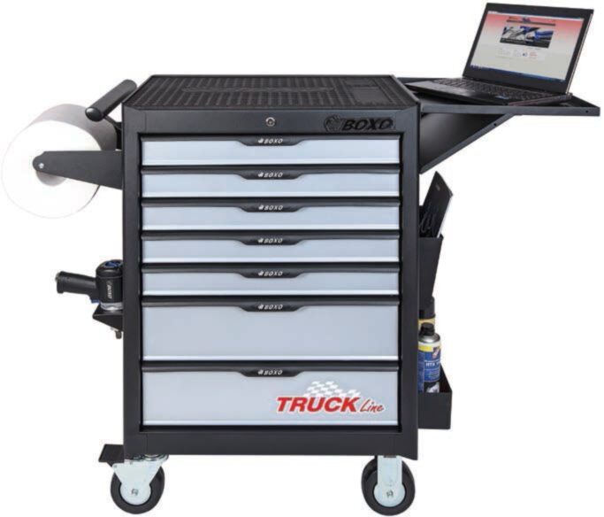 Wózek warsztatowy BOXO  7 szufladowy z 291 narzędziami W-BX-AT7071K291TRUCK