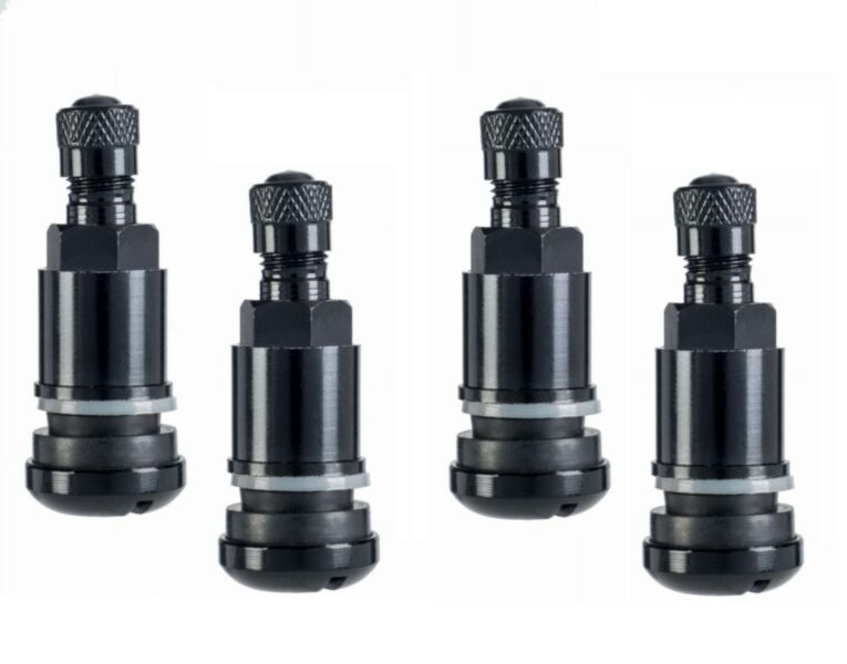 Zawór do felg skręcany MS525 43 czarny 4 sztuki