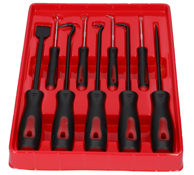 ZESTAW 9 HACZYKÓW Z RĘKOJEŚCIĄ DŁUGICH HAKI TRWAŁE