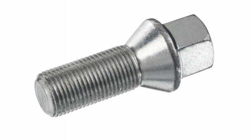 Śruba mocująca  M14x1,25, gwint 30mm,  stożek, klucz 17