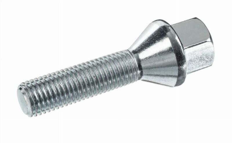 Śruba mocująca M12x1,5, gwint 40mm, stożek, klucz 17