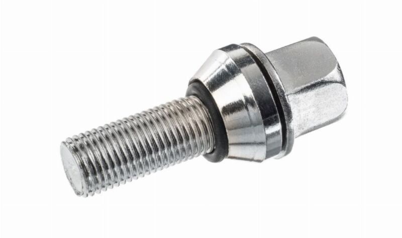 Śruba mocująca M12x1,25 pływająca, gwint 28mm, ruchomy stożek, klucz 17