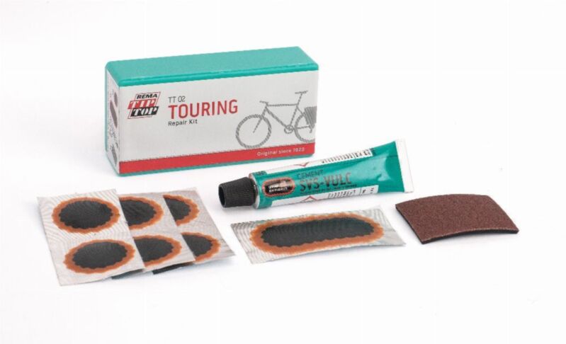 TT 02 TOURING - Zestaw naprawczy do dętek rowerowych, podstawowy   BESTSELLER 