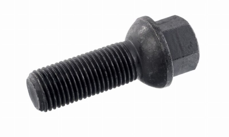 Śruba mocująca M14x1,5, gwint 35mm, kula, klucz 17, Geomet czarna