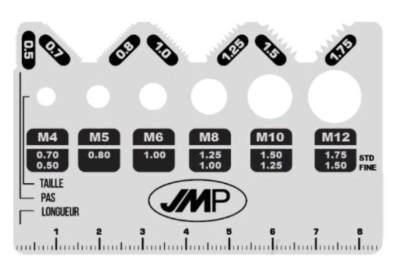 Miarka do pomiaru średnicy i skoku gwintu