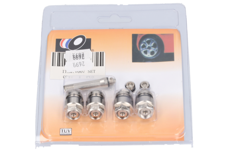 Zawór metalowy skręcany typ V007 ukryty do kół bezdętkowych samochodów osobowych średnica osadzenia 11,3 mm