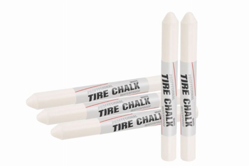 Kreda / marker do opon długa biała PROFI, 13 mm - 1 sztuka