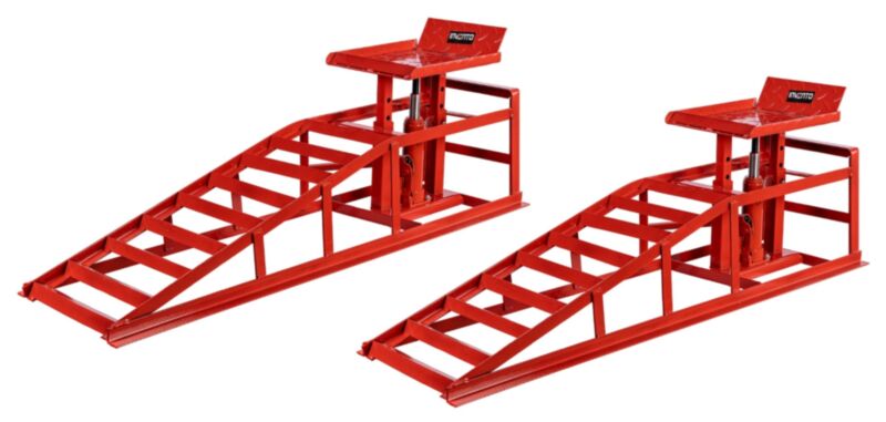 ZESTAW Rampa NAJAZDOWA INVENTO samochodowa 2T podnośnik hydrauliczny 2 szt.