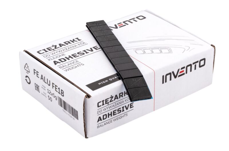 Ciężarki Klejone do Felg ALU 50 pasków 5g edgy czarny