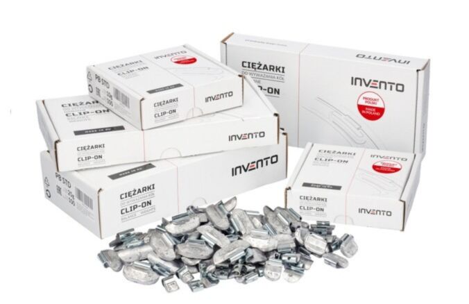 Ciężarki nabijane ołowiane do felg stalowych INVENTO 5-25g 500szt