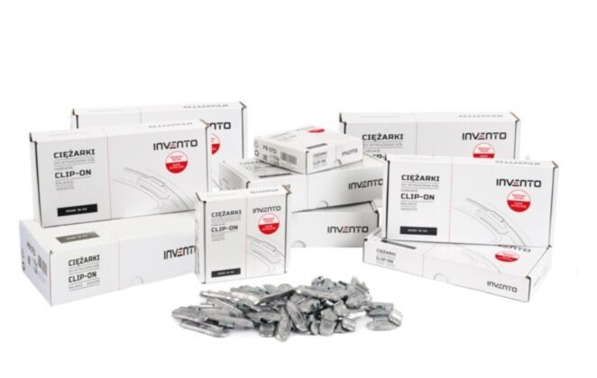 Ciężarki nabijane ołowiane do felg stalowych INVENTO 5-50g 800szt