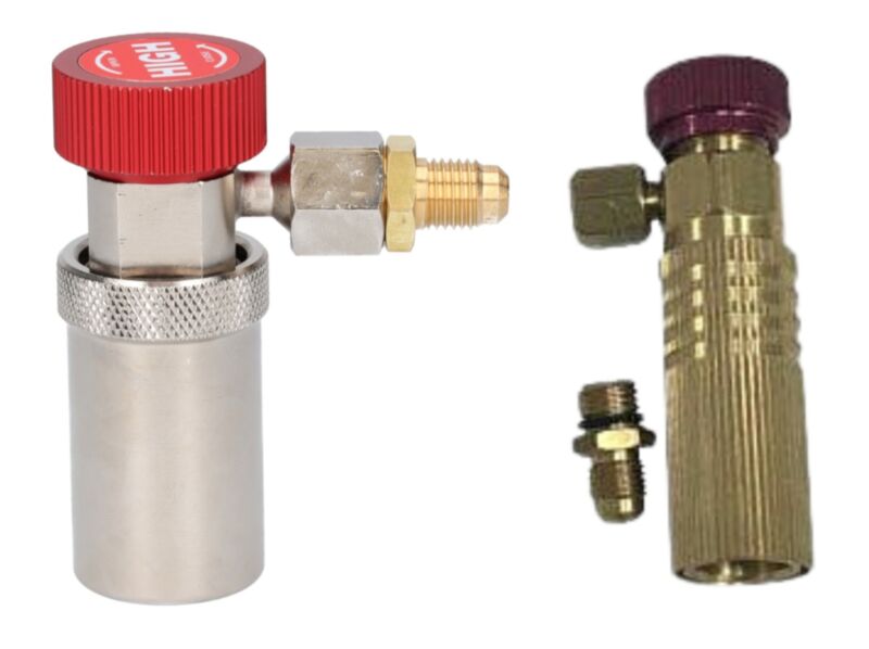 Zestaw szybkozłączek przedłużających R134a i R1234yf BMW Ford Volvo