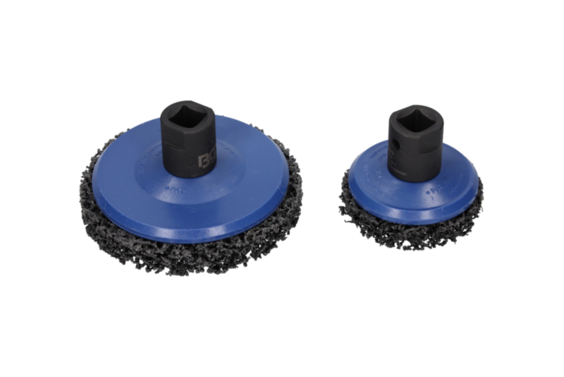 Tarcze do polerowania 2 szt. 65mm + 105 mm uchwyt 1/2