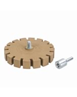 Tarcza gumowy krążek do usuwania kleju na wiertarkę karbowany 