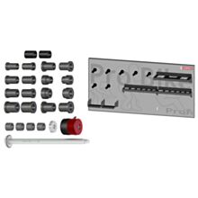 HAWEKA ProBike III doposażenie, 19mm wałek, QuickFix, zestaw tulejek