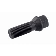 Śruba mocująca M14x1,5, gwint 35mm, stożek, klucz 17, czarna, ocynk A3K oraz GEOMET