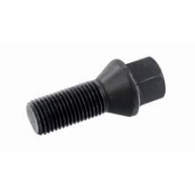 Śruba mocująca M14x1,5, gwint 28mm, stożek, klucz 17, czarna