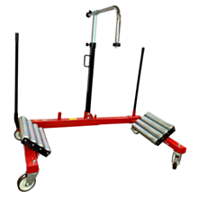 Wózek do montowania kół ciężarowych i rolniczych transporter hydrauliczny