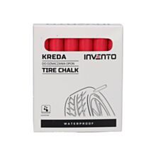 Kreda marker do opon wodoodporna Czerwona Invento, 12szt