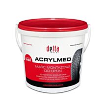 ACRYLMED Maść montażowa z uszczelniaczem (Delta Czerwona) - Pasta do montażu opon 4 kg