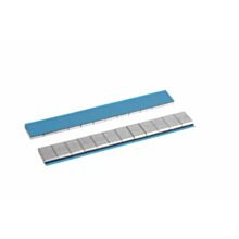 Opakowanie 100 pasków ciężarków klejonych srebrnych kwadratowych 5g stalowych  