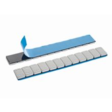 Ciężarek klejony  szary zaokrąglony 5g stalowy pasek 