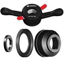 Nakrętka szybkomocująca Haweka Pro-Grip, uchwyt do wyważarki 40 x 4 mm z akcesoriami