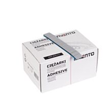 Ciężarek klejony  szary kwadrat 5g stalowy pasek INVENTO