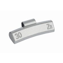 Ciężarki cynkowe powlekane ALU-S 30g, nabijane na obręcz aluminiową