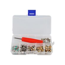 Zestaw zaworków do klimatyzacji 40 szt., 6 rodzajów, klucz