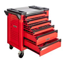 Wózek warsztatowy Invento 220 elementów, 6 szuflad