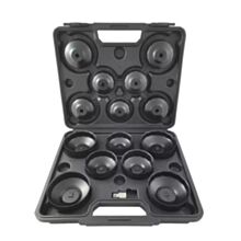 Zestaw kluczy nasadowych do filtra oleju, 15 sztuk