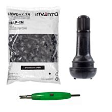 Zawory Wentyle do kół felg TR 413 100szt + Wkrętak z magnesem